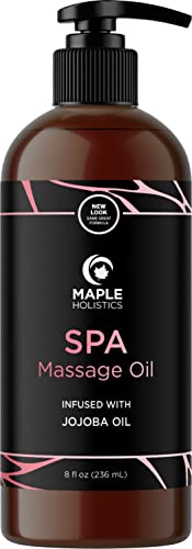 Calming Massage Oil for Massage Therapy - Home Spa Full Body Massage Oil for Sore Muscles for Pro or Home Use with Moistur...