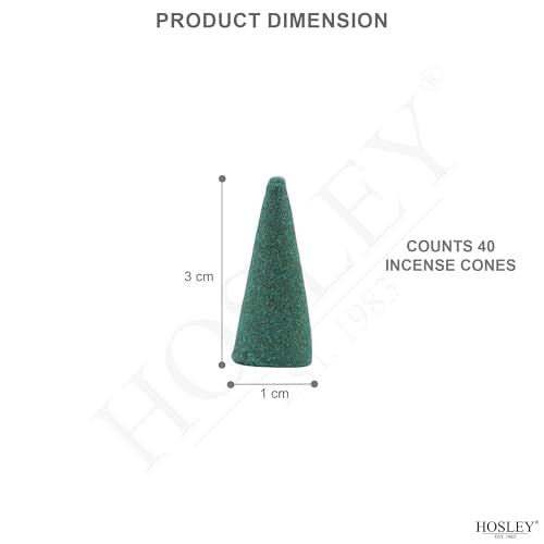 Hosley 240-Pack Full Moon Incense Cones, Essential Oil Infused, Ideal for Meditation, Aromatherapy, Spa, Home, Bath, Weddi...