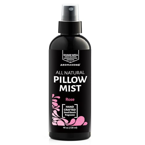 Aromasong Rose Pillow Spray for Sleeping - All Natural Calming Linen & Bedtime Sleep Mist for Deep Sleep - Pillow Spray Ar...