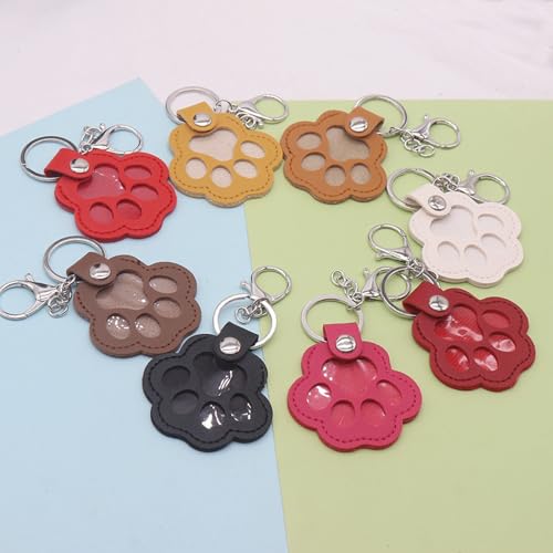 Shurhome Fashionable Animal Hair Memorial Keychain PU Materials Multiple Scene Pet Grooming Organizers Pet Hair Organizers