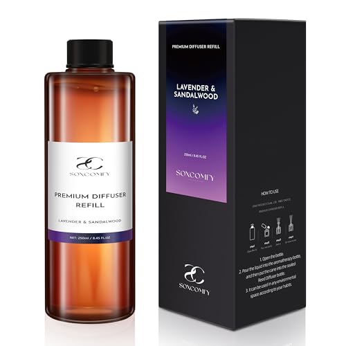 SOXCOMFY Diffuser Oil Luxury Essential Oils for Diffuser Refill & Air Freshener,Long-Lasting Natural Home Fragrance and Ho...