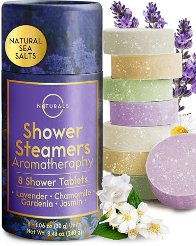 Shower Steamers Aromatherapy - Birthday Gifts for Women and Men - Shower Bombs Aromatherapy, Spa Day Essentials, Relaxatio...