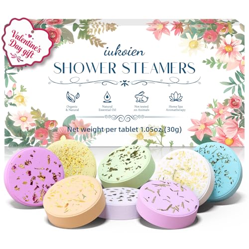 Shower Steamers Aromatherapy -8 Pack Gifts for Women Shower Bombs Tablets,Self Care Relaxation Home SPA ,Valentines Day Gi...