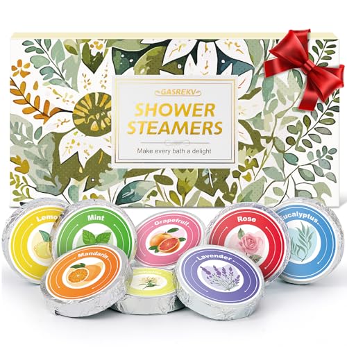 Shower Steamers Aromatherapy 8-Pack Gifts Set - Natural Essential Oil Shower Steamers for Relaxation - Mother's Day, Birth...