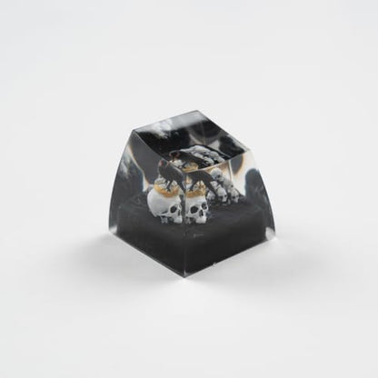 ULTRAEQUIP Artisan Keycaps Skull Resin Escape Custom 1U SA Prolfile Handmade for MX Switch Mechanical Keyboards Key Cap (K...