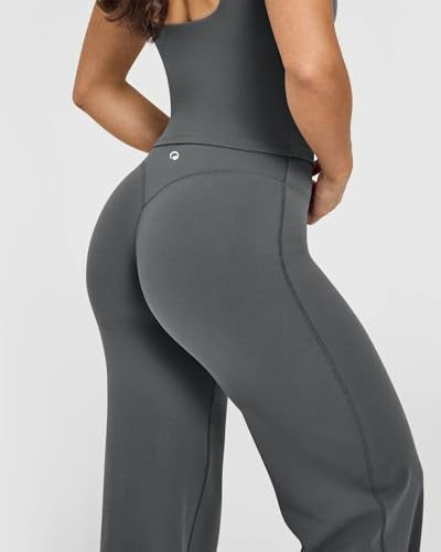 OQQ Yoga Pants Women High Waist Stretch Casual Soft Straight Leg Bottoms