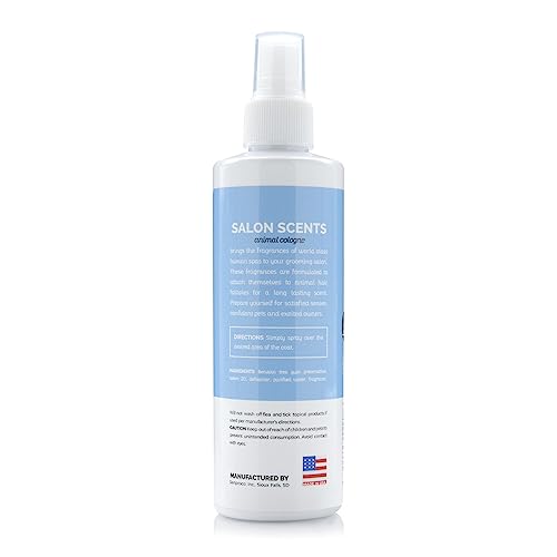 Bark2Basics Salon Scents Pet Grooming Cologne - 8 oz, Natural Professional Groomer Perfume for Dogs and Cats, Long Lastin...