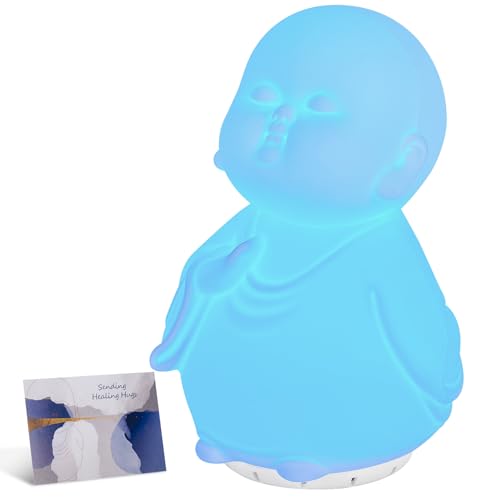 Guided Visual Meditation Tool, Mindfulness Breathing Light with Sound, Stress & Anxiety Relief Items, Relaxing Self Care G...