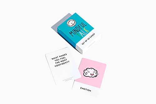 The School of Mindfulness- Mindfulness Game for Kids: Mindful Talk Cards for Children and Parents- for Authentic and Meani...