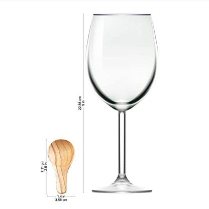 NOVICA Artisan Handmade Teak Wood Scoops Round from Bali Set of 6 Brown Indonesia Tableware Serveware Serving Utensils Nat...