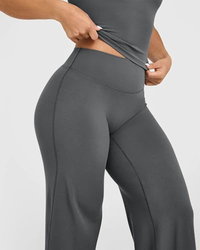 OQQ Yoga Pants Women High Waist Stretch Casual Soft Straight Leg Bottoms