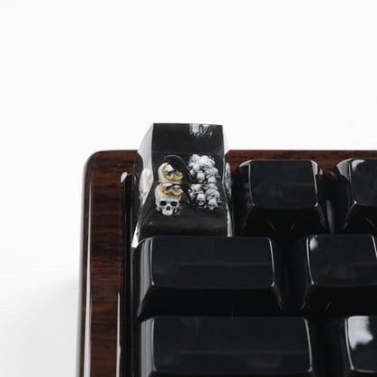 ULTRAEQUIP Artisan Keycaps Skull Resin Escape Custom 1U SA Prolfile Handmade for MX Switch Mechanical Keyboards Key Cap (K...