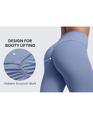 CRZ YOGA Secretsculpt Butterlift Workout Leggings 25" - No Front Seam High Waisted Womens Yoga Pants Booty Scrunch Butt
