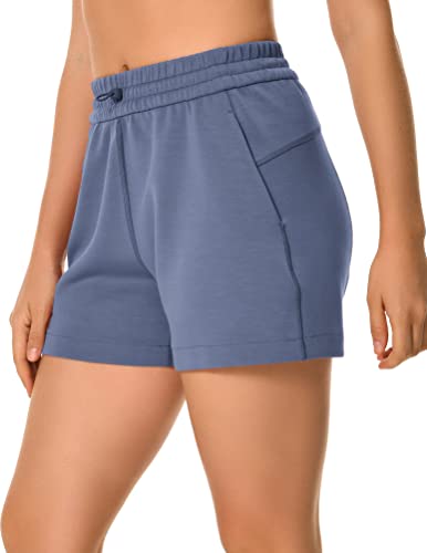 Colorfulkoala Women's High Waisted Ultra Soft Athletic Modal Shorts Casual Summer Lounge Pants with Pockets