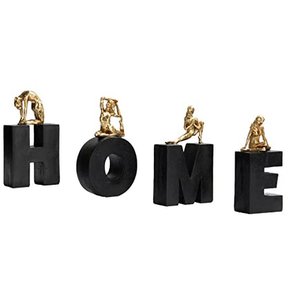 Guichifun Collectible Figurines - Home Decor Gifts: Meditation Decorative 4Pcs Set, Housewarming & Birthday Gifts