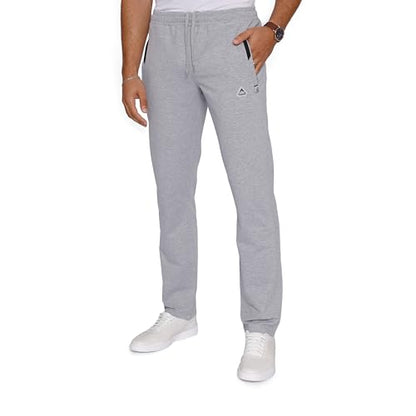 Men's Sweatpants (Avg & Tall) Luxury Fit - Made in Turkey Athletic Sweat Pants for Tall Men with Zipper Pockets