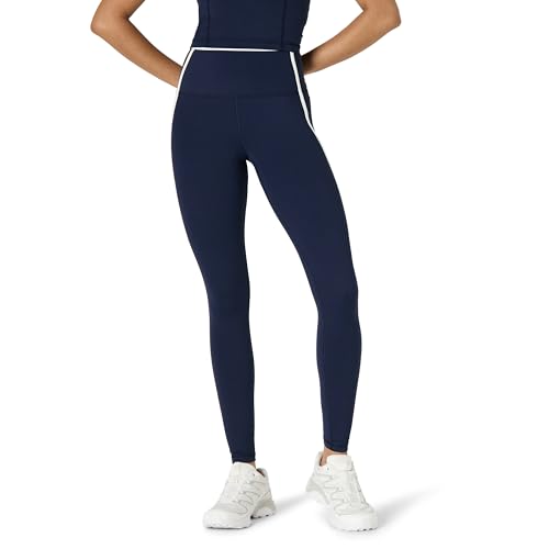 Amazon Essentials Women's Active FormFlex Buttery Soft High Waist 27.5" Inseam Full Length Yoga Leggings with Contrast Trim