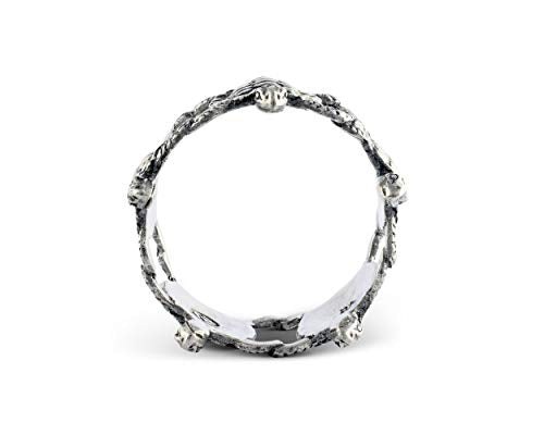 Vagabond House Sea Turtle Napkin Rings Ocean Tableware (Sold as Single Ring) Artisan Crafted Designer Ring 2.25 inch Diameter