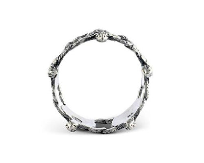 Vagabond House Sea Turtle Napkin Rings Ocean Tableware (Sold as Single Ring) Artisan Crafted Designer Ring 2.25 inch Diameter