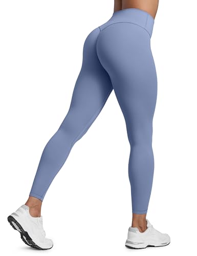 CRZ YOGA Secretsculpt Butterlift Workout Leggings 25" - No Front Seam High Waisted Womens Yoga Pants Booty Scrunch Butt