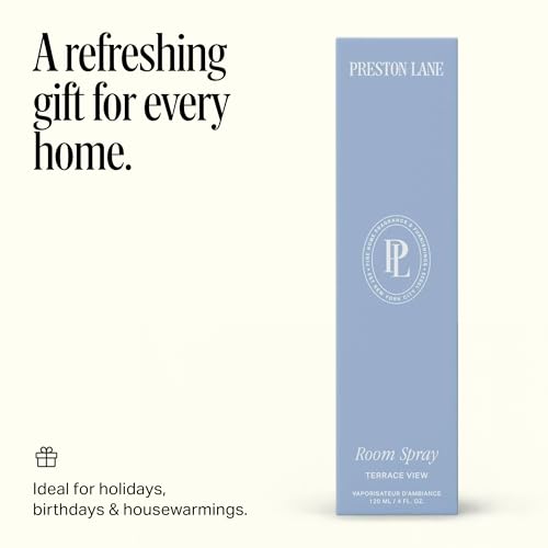 Preston Lane Luxury Room Spray, Terrace View Scent – Water-Based Home Fragrance with Patented Hydra-Technology | Long-Last...