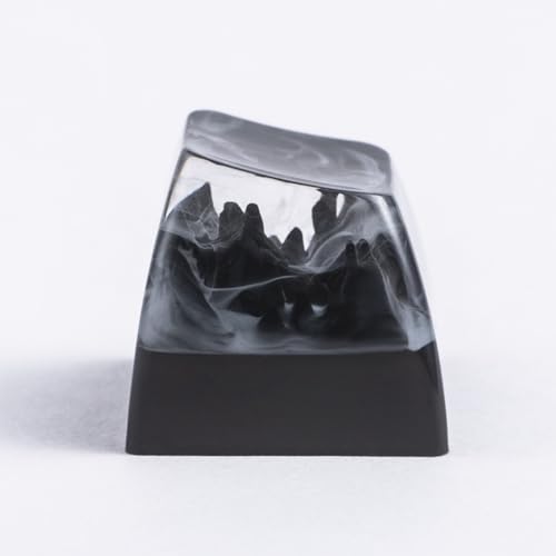 REDQIN ULTRAEQUIP Artisan Keycaps - Epoxy Resin Handmade Keycaps Mountain ESC Repalce Key Custom1U SA Profile fit MX Switc...