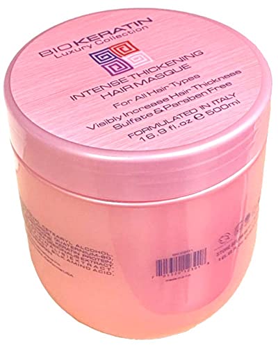 Bio Keratin Luxury Collection Intense Thickening Hair Masque 16.9 Fl.Oz (500ml)