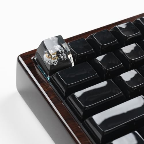ULTRAEQUIP Artisan Keycaps Skull Resin Escape Custom 1U SA Prolfile Handmade for MX Switch Mechanical Keyboards Key Cap (K...