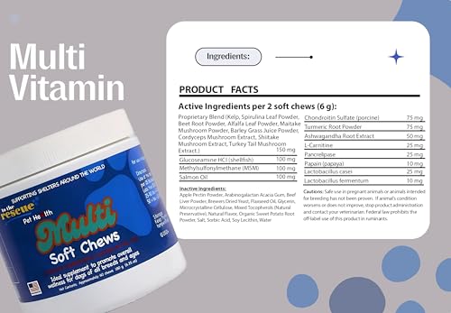 to The Rescue Dog Multivitamin Supplement - Ideal Supplement to Promote Overall Wellness for Dogs of All Breads and Ages -...