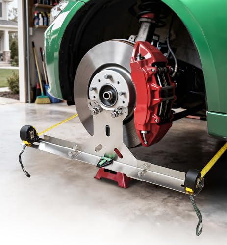 Toplamper Upgraded Wheel Alignment Tool Kit Heavy Duty Stainless Steel Automotive Toe Alignment Tools with Tape Measures, ...