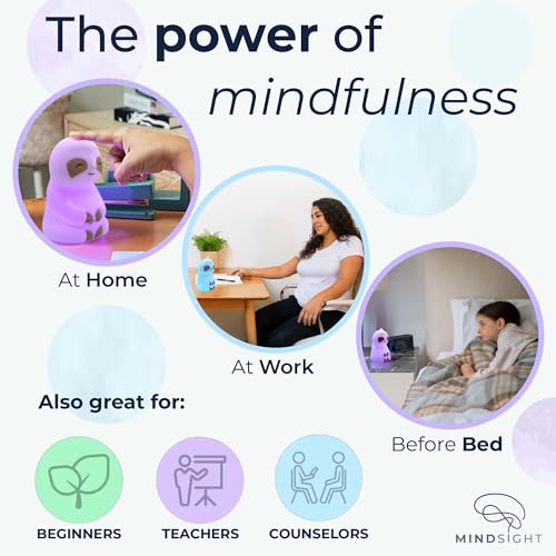 Mindsight 'Breathing Buddha' Guided Visual Meditation Tool for Mindfulness | Slow Your Breathing & Calm Your Mind for Stre...