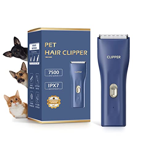 Grimgrow Dog Grooming Kit Clipper for Thick Coat Low Noise Cordless Cat Hair Trimmer Rechargeable Shaver Pet Grooming Tool...