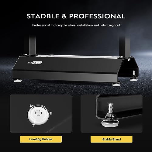 VIVOHOME Motorcycle Bike Wheel Balancer, Rim Tire Alignment Balancing Tools for Most Motorcycles and Sport Dirt Bikes with...