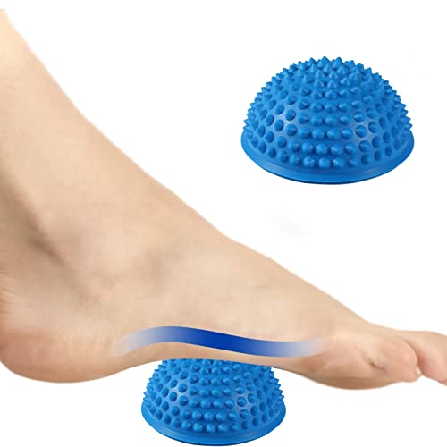 Hedgehog Balance Pods, Foot Massage Half Ball Balance Pods Spiky for Kids Adults Sports, Foot Massage, Stability Training