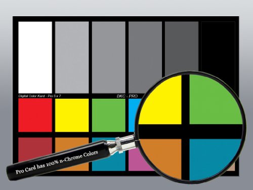 DGK Color Tools DKC-Pro 5" x 7" Set of 2 White Balance and Color Calibration Charts with 12% and 18% Gray - Pro Quality - ...