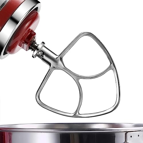 Stainless Steel Flat Beater for KitchenAid 4.5qt-5qt Tilt-Head Stand Mixer, Fit forClassic, Classic Plus and Artisan Mixer...