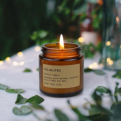 MOULENGGU 6 Pack Candles for Home Scented Aromatherapy Candle Gift Set for Women Soy Wax Long Lasting Amber Jar Candles Gi...