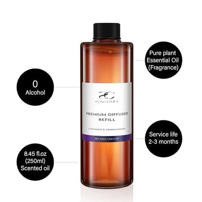 SOXCOMFY Diffuser Oil Luxury Essential Oils for Diffuser Refill & Air Freshener,Long-Lasting Natural Home Fragrance and Ho...