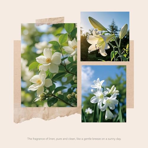 Reed Diffusers Set, 7.10 oz Flower Scented Diffuser with 7 Sticks, Long Lasting Home Fragrance for 120 Days, Perfect for B...