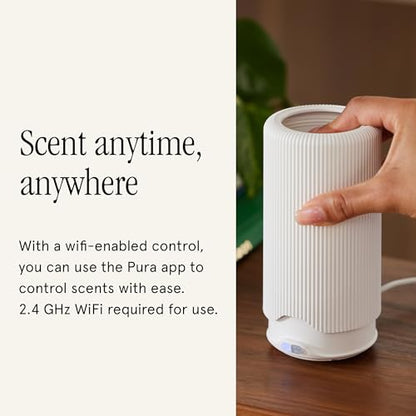 Pura Plus Smart Home Fragrance Diffuser for Large Spaces - Adjust Scent Intensity, Set Schedules & Timers, and More in Pur...