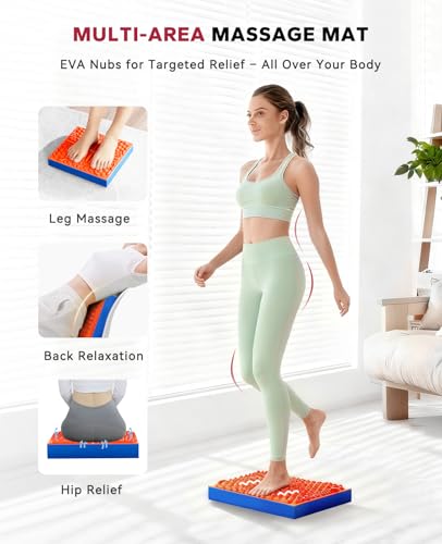 HAPBEAR Exercise Balance Pad - 15"x12" Non-Slip Textured Foam Balance Pad with 2-in-1 Stability & Massage - 2.2" Thick TPE...