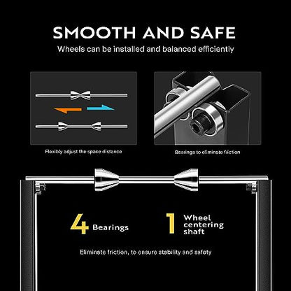 VIVOHOME Motorcycle Bike Wheel Balancer, Rim Tire Alignment Balancing Tools for Most Motorcycles and Sport Dirt Bikes with...