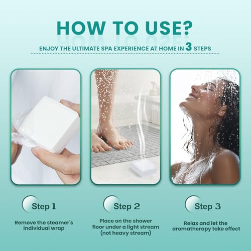 Shower Steamers Aromatherapy - 14 Pack Eucalyptus & Mint Shower Bombs and 5ml Natural Eucalyptus Essential Oils, Eucalyptu...