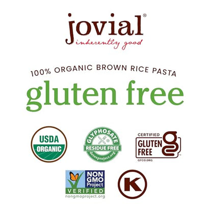 Jovial Organic Brown Rice Orzo Pasta - Gluten Free Whole Grain Orzo, Dairy Free, Made with 2 Ingredients, Non GMO, Artisan...