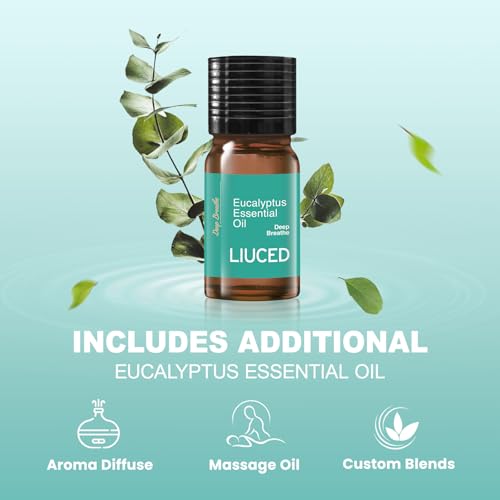 Shower Steamers Aromatherapy - 14 Pack Eucalyptus & Mint Shower Bombs and 5ml Natural Eucalyptus Essential Oils, Eucalyptu...