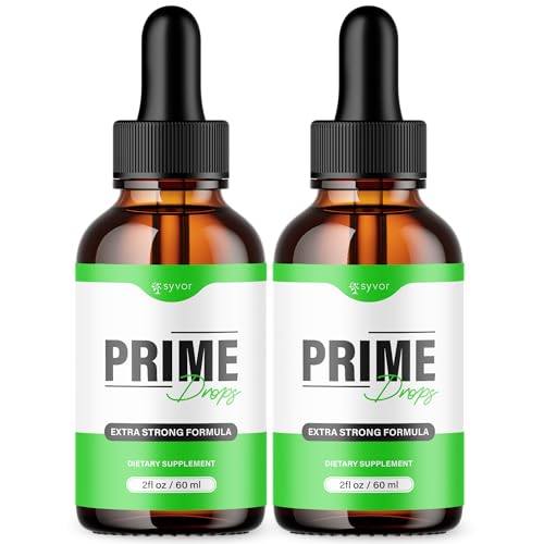 (2 Pack) Prime Drops for Men, Official PrimeDrops Liquid Supplement with All Natural Ingredients, Advanced Formula Wellnes...