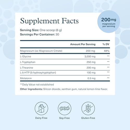 Youtheory Sleep Nighttime Powder - Powder for Circadian Rhythm Support & Stress Relief* - Contains L-Theanine & Glycine - ...