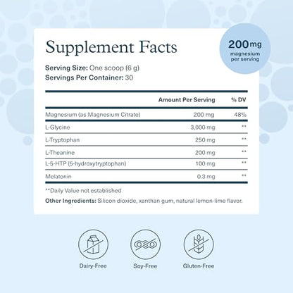 Youtheory Sleep Nighttime Powder - Powder for Circadian Rhythm Support & Stress Relief* - Contains L-Theanine & Glycine - ...