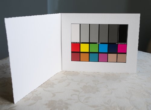 DGK Color Tools DKK 5" x 7" Set of 2 White Balance and Color Calibration Charts with 12% and 18% Gray - Includes Frame Sta...