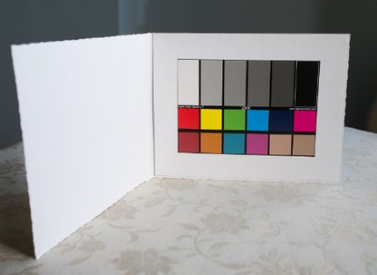 DGK Color Tools DKK 5" x 7" Set of 2 White Balance and Color Calibration Charts with 12% and 18% Gray - Includes Frame Sta...